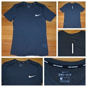 Men’s Nike Running Dri-fit gray tee, size S